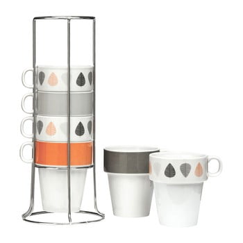 Set 6 căni cu suport premier housewares, 300 ml