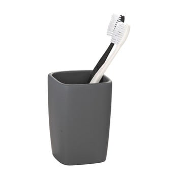 Recipient din ceramică pentru periuțele de dinți wenko faro, gri