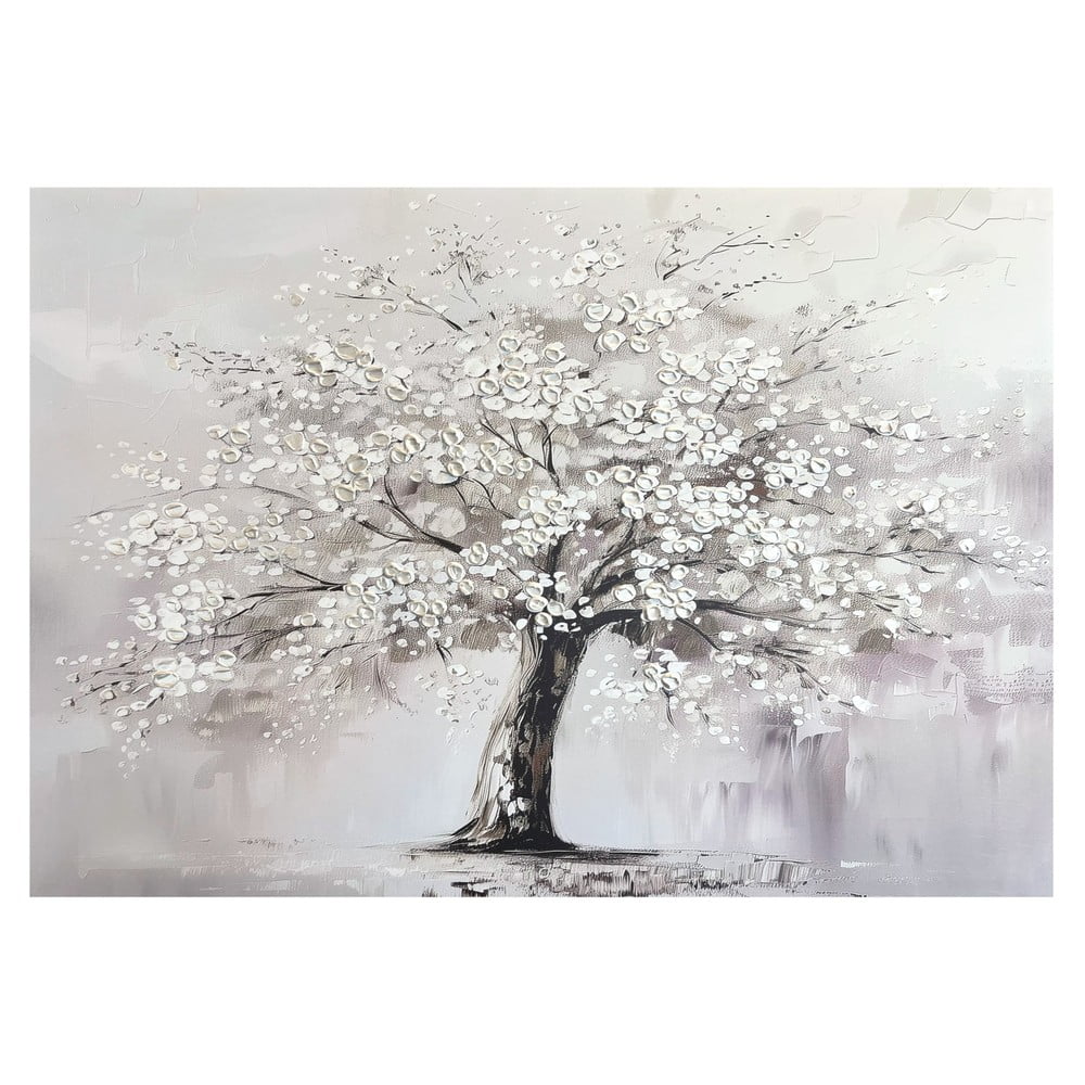 Obraz s ručně malovanými prvky 70x100 cm White Tree – Styler
