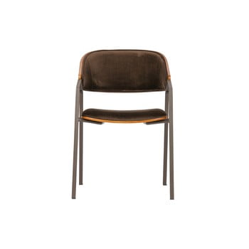 Set 2 scaune bepurehome clan velvet, maro