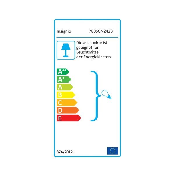 Šedá stojací lampa Aida