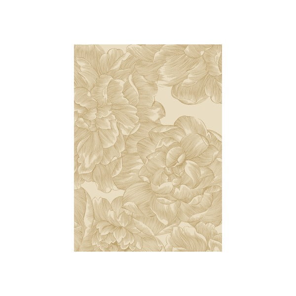 Béžová kuchyňská utěrka z bavlny Södahl Rose, 50 x 70 cm