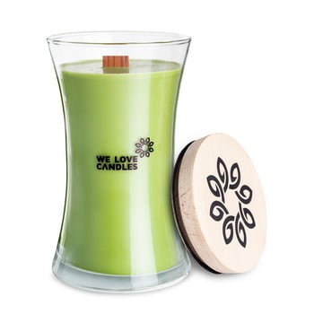 Lumânare din ceară de soia we love candles green tea, 301 ore de ardere