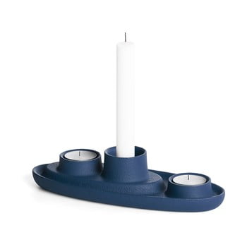 Sfeșnic emko aye aye three candle, albastru închis