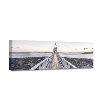 Tablou styler canvas by the sea beacon view, 45 x 140 cm