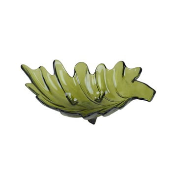 Bol din sticlă reciclată ego dekor parra, 11 x 35 cm, verde