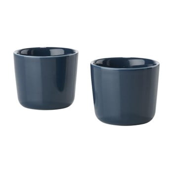 Set 2 căni termice din ceramică Zone Singles, albastru închis