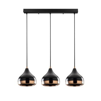 Lustră de 3 becuri opviq lights yildo long, negru