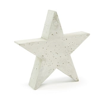 Decorațiune din ciment La Forma Sens Star, 31 x 30 cm, alb