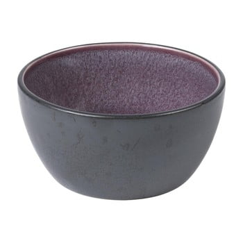 Bol din ceramică și glazură interioară mov bitz mensa, diametru 10 cm, negru