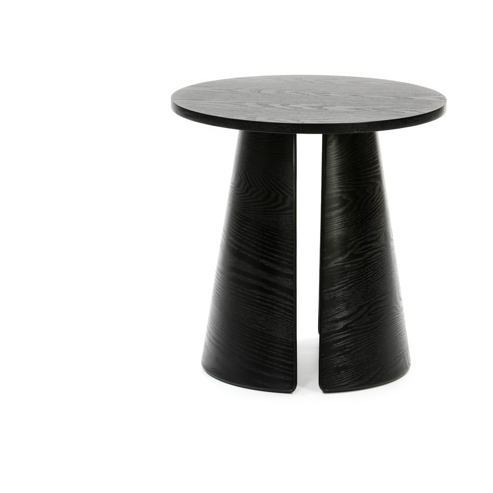 Černý odkládací stolek Teulat Cep, ø 50 cm