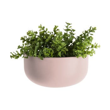 Ghiveci suspendat din ceramică pt living nest, roz deschis