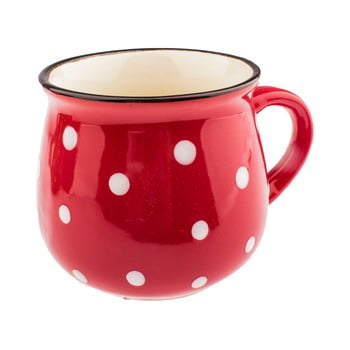 Cană din ceramică Dakls, 230 ml, roșu