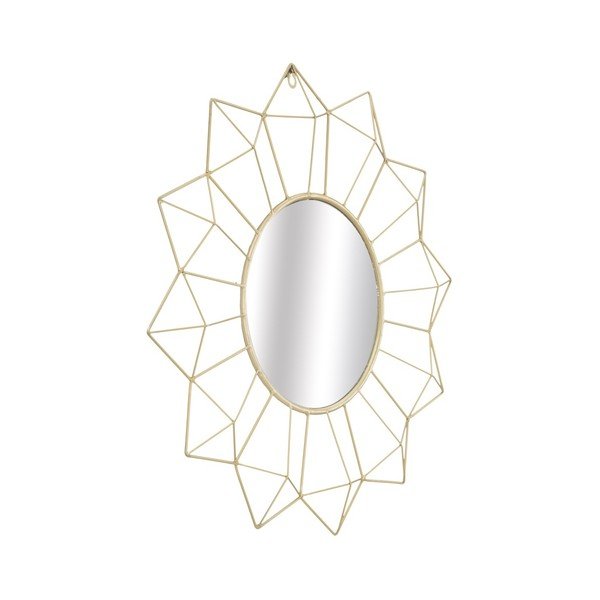 Nástěnné zrcadlo ve zlaté barvě Mauro Ferretti Soleado, ⌀ 60 cm