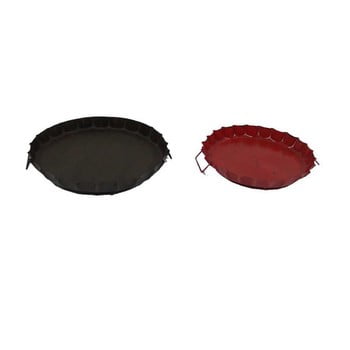 Set 2 tăvi rouge et antique