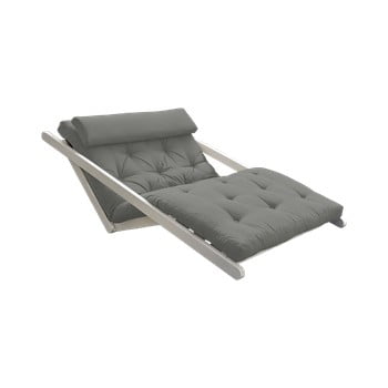 Șezlong extensibil cu 2 locuri karup design figo white/grey