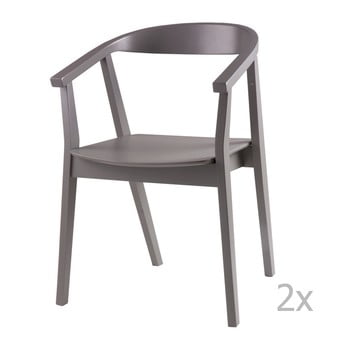 Set 2 scaune sømcasa donna, gri