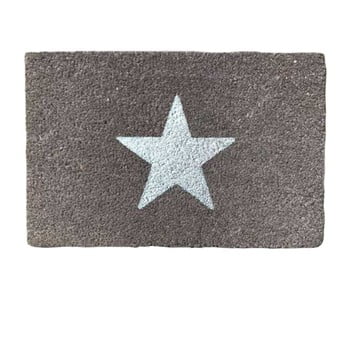 Covoraș intrare din fibre de cocos artsy doormats glitter star, 40 x 60 cm