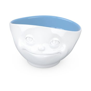 Bol porțelan, îndrăgostit 58products, alb - albastru