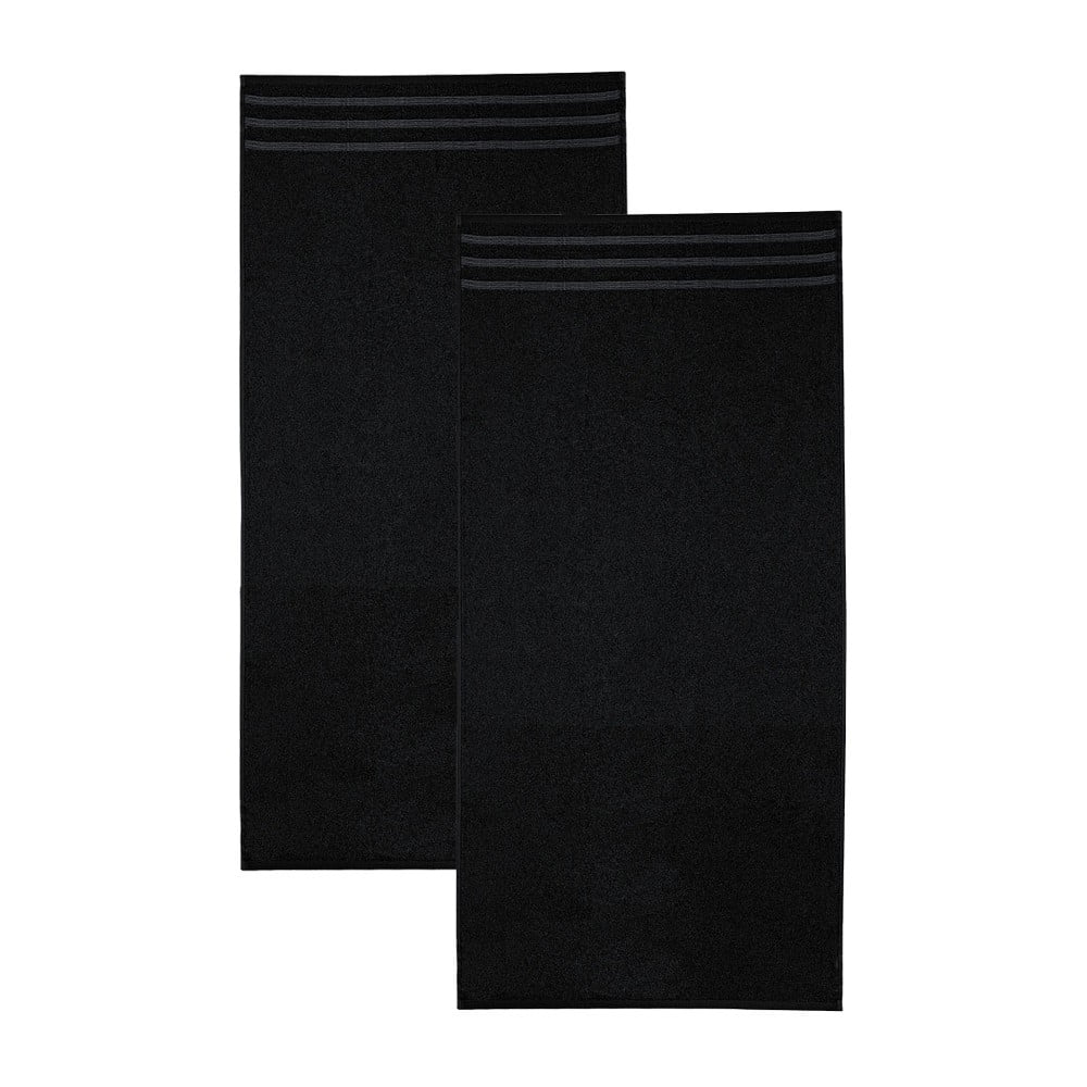 Set černých osušek, 30x50 cm, 2 ks