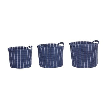 Set 3 coșuri din bambus hübsch lage