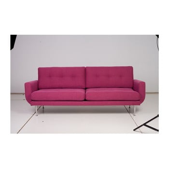 Canapea cu 3 locuri softnord fly, roz - violet