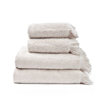 Set 4 prosoape din bumbac 100% bonami sand, crem