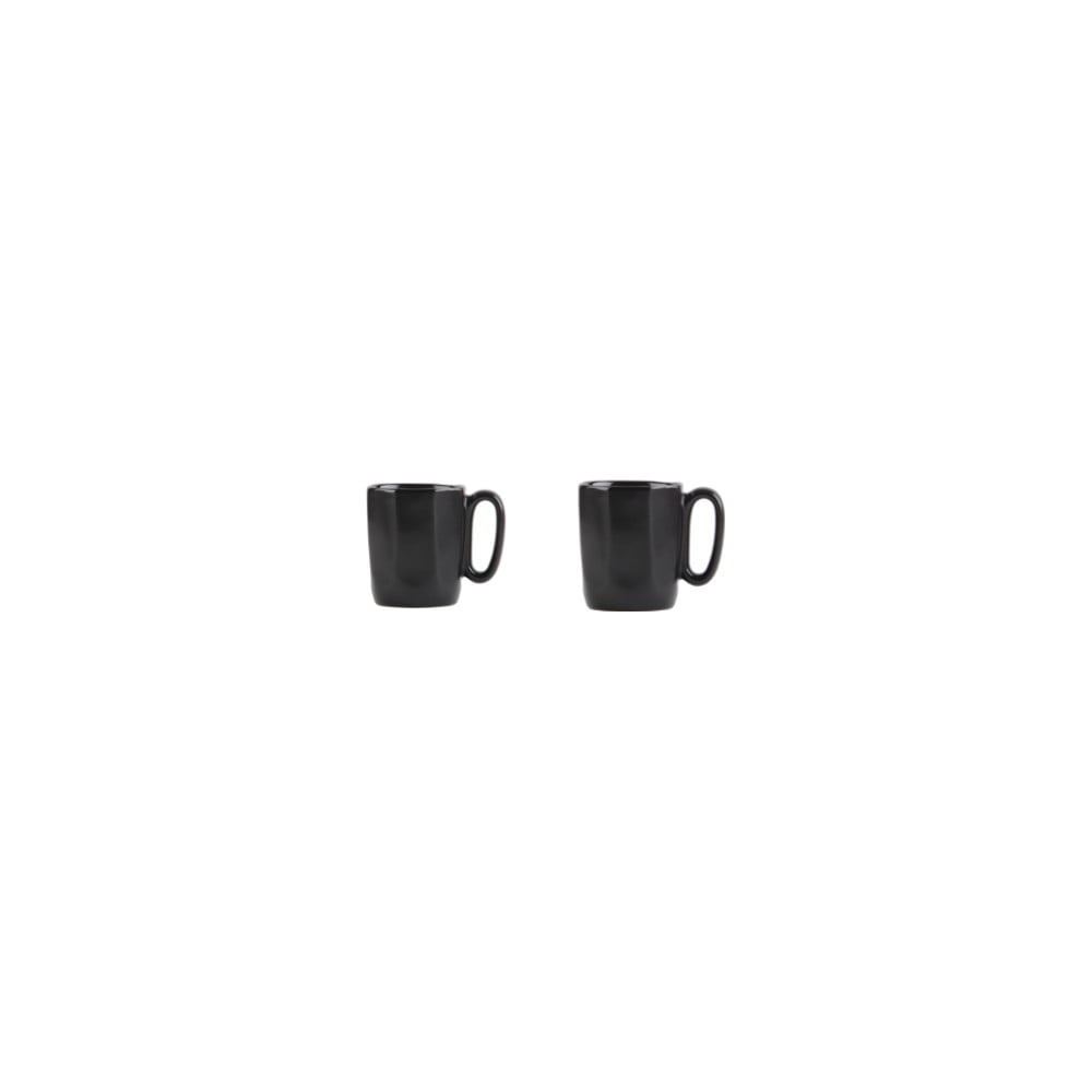 Černé hrnky na espresso z kameniny v sadě 2 ks 80 ml Fuori – Vialli Design