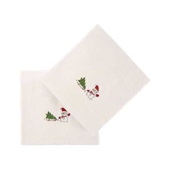 Set 2 prosoape snowy, 70 x 140 cm, alb