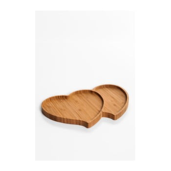 Platou din bambus bambum amor, 28 x 18 cm