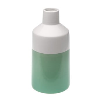 Vază versa ceramic, alb/verde