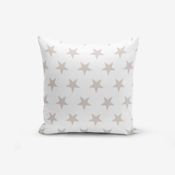 Față de pernă cu amestec din bumbac minimalist cushion covers light grey star modern, 45 x 45 cm