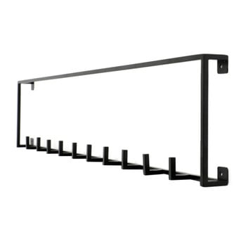 Cuier din fier pentru perete canett joy emily, 16 x 82,8 cm, negru