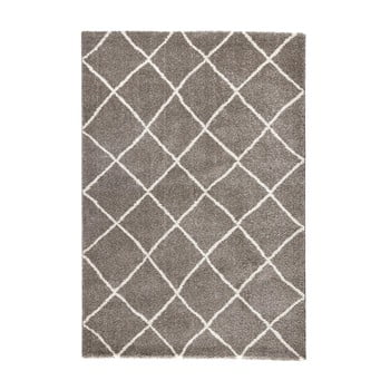 Covor Mint Rugs Grid, 120 x 170 cm, maro