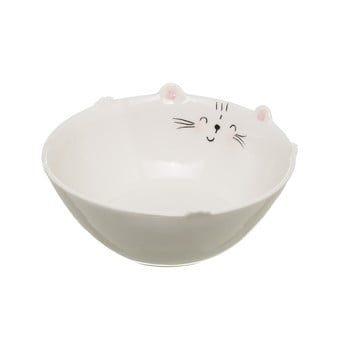 Bol din porțelan Unimasa Kitty, ⌀ 16,1 cm, alb
