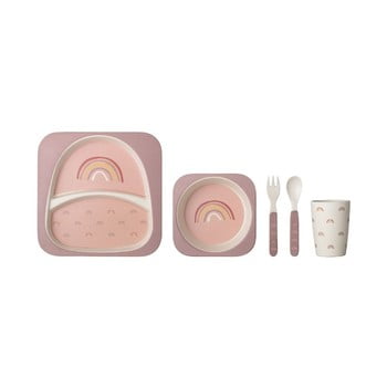 Set de masă pentru copii bloomingville ninni, roz