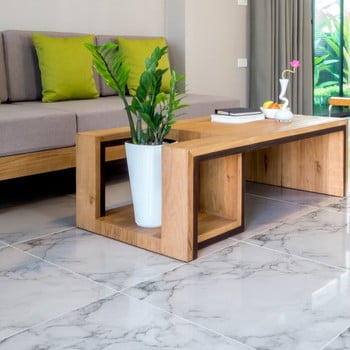 Autocolant de podea ambiance white marble, 30 x 30 cm