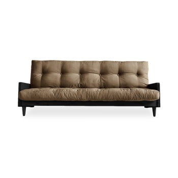 Canapea extensibilă karup design indie black/mocca, maro