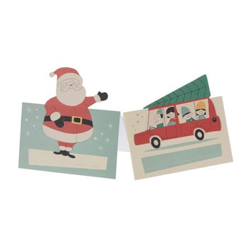 Set 6 insigne pentru nume cu tematică crăciun rex london festive family