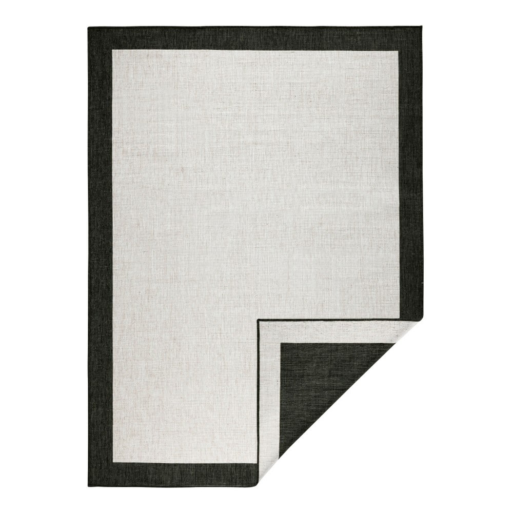 Černo-krémový venkovní koberec NORTHRUGS Panama, 80 x 150 cm