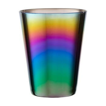 Set 4 pahare cu efect de curcubeu premier housewares rainbow, 390 ml