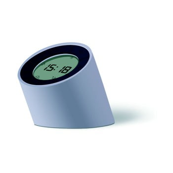 Ceas deșteptător cu led gingko edge, gri