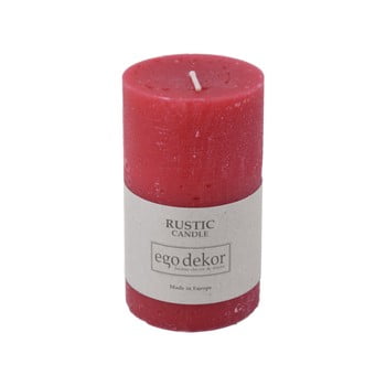 Lumânare baltic candles rustic, înălțime 10 cm, roșu