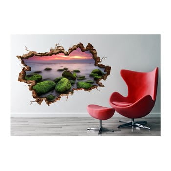 Autocolant de perete 3d art merel, 70 x 45 cm