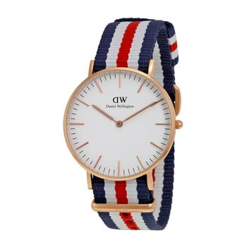 Ceas de damă daniel wellington canterbury rose, ⌀ 36 mm, alb-roz auriu