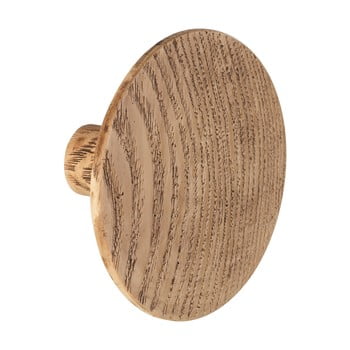 Cârlig de perete wenko melle, ⌀ 8 cm, decor lemn stejar