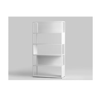 Bibliotecă din metal custom form hyller side, alb