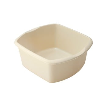 Lighean rectangular din plastic addis, 29 x 32 x 14 cm, crem