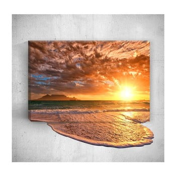 Tablou de perete 3D Mosticx Sea Sunset, 40 x 60 cm