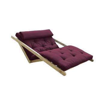 Canapea extensibilă karup design figo natural, roșu închis